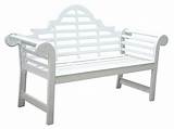 Photos of White Cast Aluminum Garden Benches