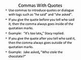 Quotes And Commas Pictures