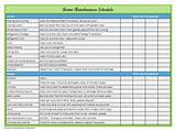 Pictures of Building Maintenance Schedule Template
