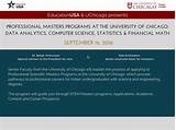 University Of Chicago Programs Images
