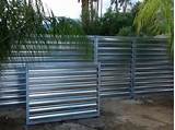 Corrugated Aluminum Fence Images