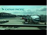Cathay Pacific Flight Info Images