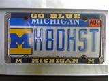 Images of University Of Michigan License Plate