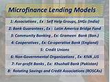 Photos of Microfinance Credit Lending Models