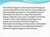 Pictures of Bachelor Of Science Degree In Information Technology