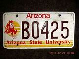 Photos of University Of Arizona License Plate