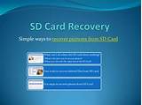 Sd Recovery