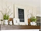 Decorate A Mantel With Tv Photos