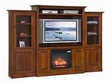 Amish Electric Fireplace Entertainment Center Images