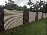 Corrugated Metal Panel Fence