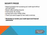 How To Place A Security Freeze On Your Credit Report Pictures