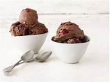 Chocolate Ice Cream With Cherries Pictures