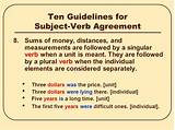 Ppt On Subject Verb Agreement For Class 10 Pictures