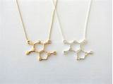 Caffeine Chemical Structure Necklace Pictures