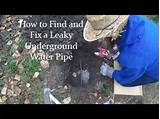Images of Finding Water Leaks Underground Pipes