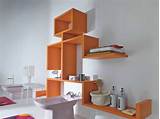 Orange Metal Shelves Images