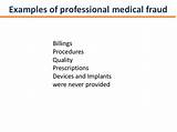 Examples Of Medical Fraud