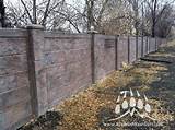 Cultured Stone Fence