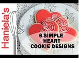 Images of Decorated Valentine Heart Cookies