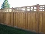 Lattice Wood Fence