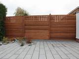 Wood Panel Garden Fence