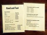 The Card Game Hand And Foot Rules