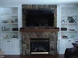 Pictures of Fireplaces With Shelves Around
