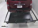 Hitch Mounted Cargo Carrier With Ramp