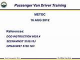 15 Passenger Van Training Course Images
