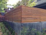 Wood Fence On Concrete Pictures