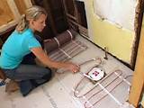 Laying Radiant Floor Heating Photos