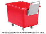 Plastic Storage Containers On Wheels With Handle Images