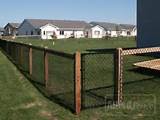 Wood Fence Using Chain Link Posts Photos