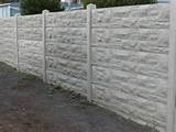 Pictures of Wood Fence On Concrete Wall