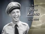 Photos of Don Knotts Military Service