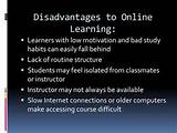 Disadvantages Of Online Learning
