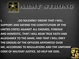 Photos of Military Oath