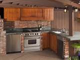 Outdoor Wood Kitchen Cabinets Images
