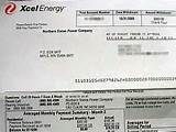 Xcel Energy Gas Bill Photos
