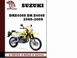 2006 Suzuki Drz400s Service Manual Images