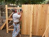 Installing A Wood Fence Images