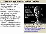 Performance Review Attendance