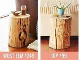 Pictures of Log Side Table West Elm