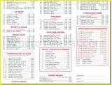 Pictures of Chinese Food Menu Great Wall