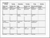Images of Fitness Workout Schedule Template