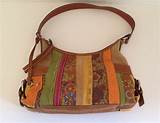 Pictures of Fossil Leather Patchwork Handbags
