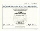 California State Contractor Board Pictures