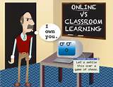 Photos of Online Learning Better Than Classroom Learning