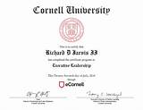 Images of Cornell University Certificate