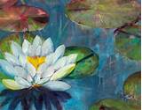 Images of Lotus Flower Painting